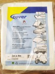 Flame-retardant tarp FR – 8 × 10 m, 140 g/m², certified to DIN 4102-B1.