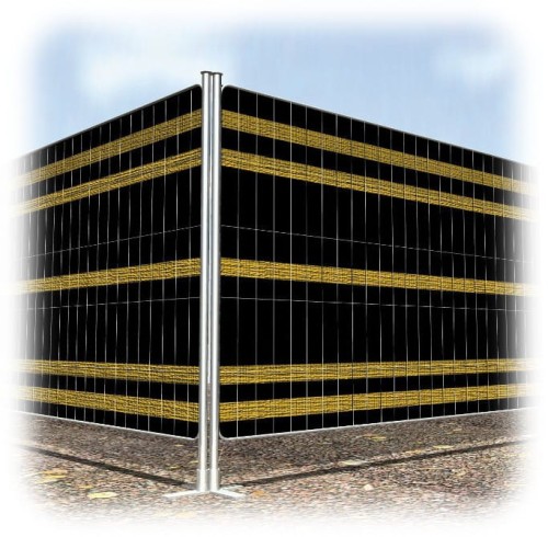 siatka ogrodzeniowa żółto-czarna