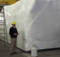Shrink wrap film - 300 microns - construction cover