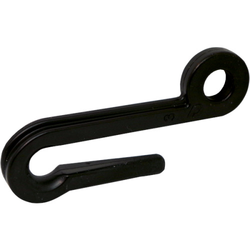 Hak długi z oczkiem - 80mm nutka