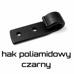 Haczyk burtowy poliamidowy PA 60 mm | czarny, szary, biały