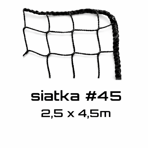 siatka L345 2,5x4,5 czarna