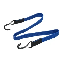 Elastic strap with hooks – rubber tensioner 100 cm / 22 mm  grey (1)