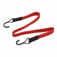 Elastic strap with hooks – rubber tensioner 100 cm / 22 mm  grey (1) (1)