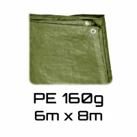 Protective tarpaulin 6x8 150 STANDARD