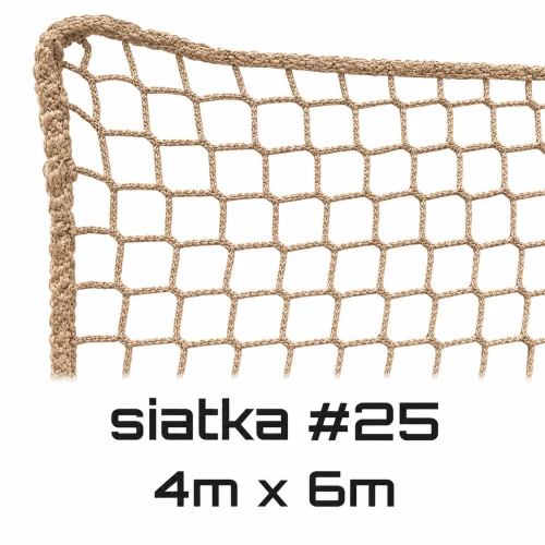 siatka L325 4x6 ciemny beż