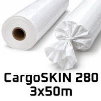 Folia termokurczliwa CargoSKIN 280 UV1 – 3x50 m, 300 µm, biała