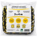 Siatka transportowa 3 x 4 m na przyczepkę z żółtą gumą